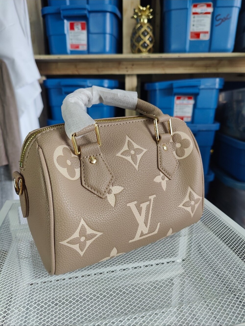 Source Unknown Taupe Satchel Mini Bag